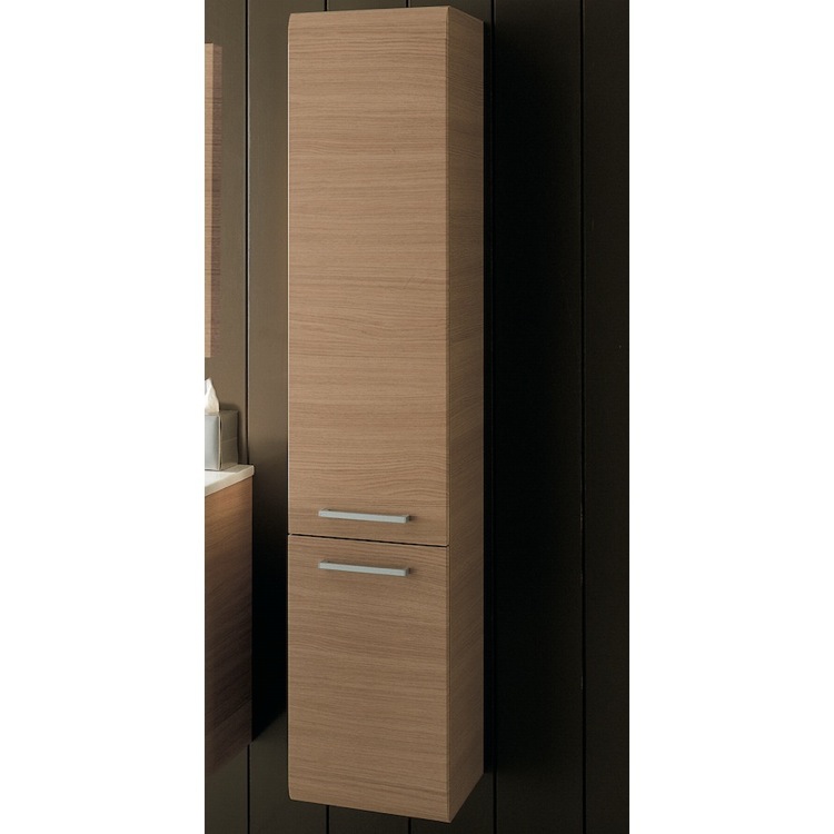 Iotti AB05 Natural Oak Tall Storage Cabinet
